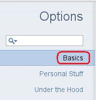 Basic Options